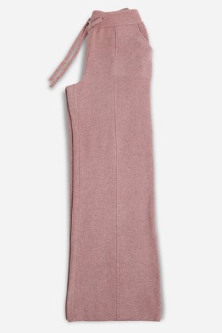 Solid Color Wide-Leg Lounge Pants W/ Drawstring & Pockets