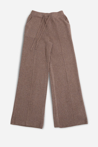 Solid Color Wide-Leg Lounge Pants W/ Drawstring & Pockets