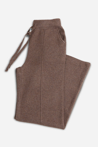 Solid Color Wide-Leg Lounge Pants W/ Drawstring & Pockets