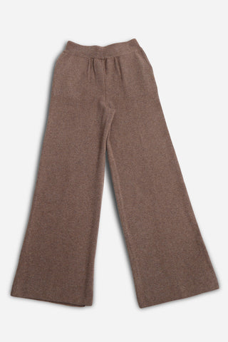 Solid Color Wide-Leg Lounge Pants W/ Drawstring & Pockets