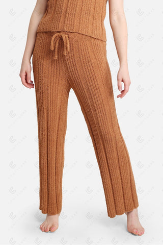 COMFYLUXE Relaxing Luxe Ribbed Pants W/ Drawstring