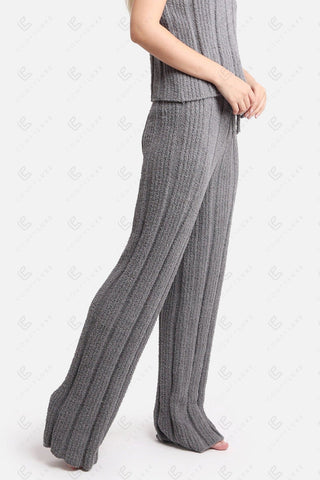 COMFYLUXE Relaxing Luxe Ribbed Pants W/ Drawstring