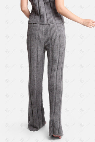COMFYLUXE Relaxing Luxe Ribbed Pants W/ Drawstring