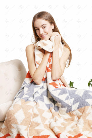COMFYLUXE Elevated Comfort 2 In 1 Throw Blanket Pillow
