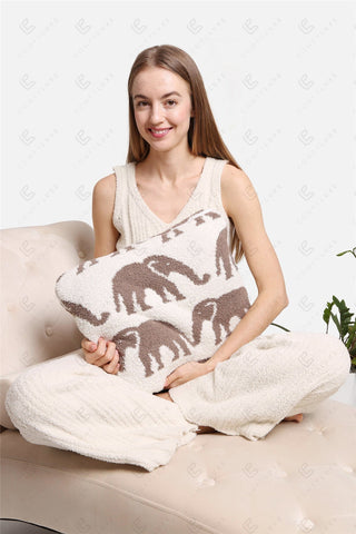 COMFYLUXE Premium Cozy 2 In 1 Throw Blanket Pillow