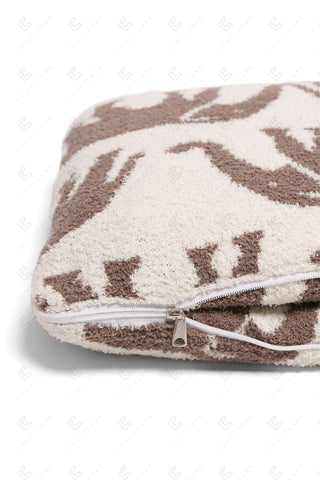 COMFYLUXE Soft Luxury 2 In 1 Throw Blanket Pillow