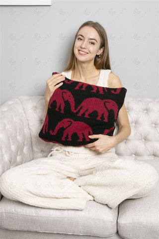 COMFYLUXE Soft Luxury 2 In 1 Throw Blanket Pillow