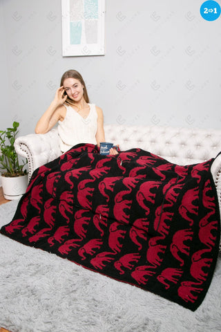 COMFYLUXE Soft Luxury 2 In 1 Throw Blanket Pillow