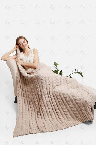 COMFYLUXE Chic Comfort Throw Blanket