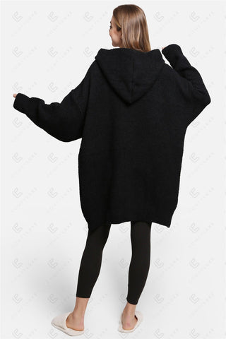 COMFYLUXE Plush Luxury Hooded Wearable Blanket W/ Front Pocket
