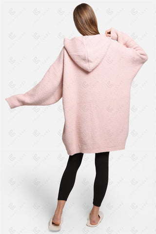 COMFYLUXE Soft Luxury Hooded Wearable Blanket W/ Front Pocket