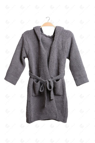 COMFYLUXE Elevated Comfort Hooded Robe W/ Front Pockets Belt