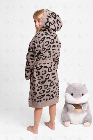 COMFYLUXE Chic Comfort Hooded Robe W/ Front Pockets Belt