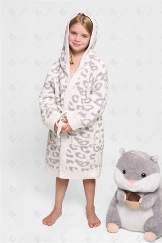 COMFYLUXE Plush Luxury Hooded Robe W/ Front Pockets Belt