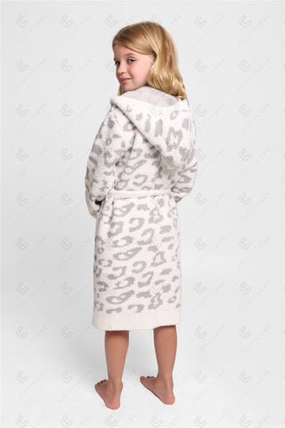 COMFYLUXE Refined Comfort Hooded Robe W/ Front Pockets Belt