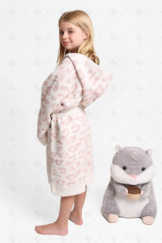 COMFYLUXE Premium Cozy Hooded Robe W/ Front Pockets Belt