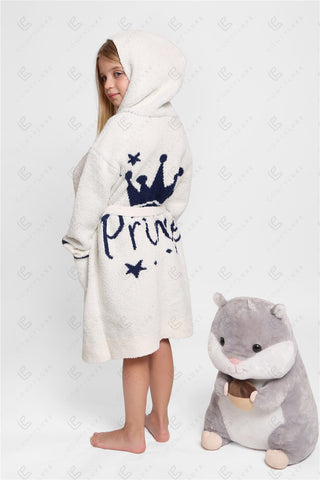 COMFYLUXE Relaxing Luxe Hooded Robe W/ Front Pockets Belt