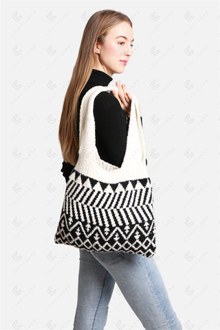 COMFYLUXE Relaxing Luxe Knitted Tote Bag