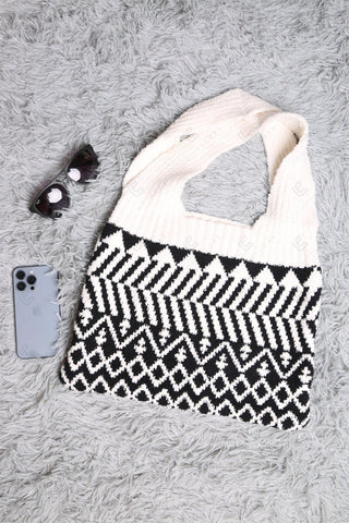 COMFYLUXE Warm Luxury Knitted Tote Bag