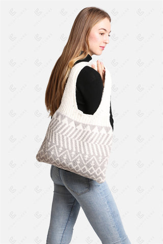 COMFYLUXE Chic Comfort Knitted Tote Bag