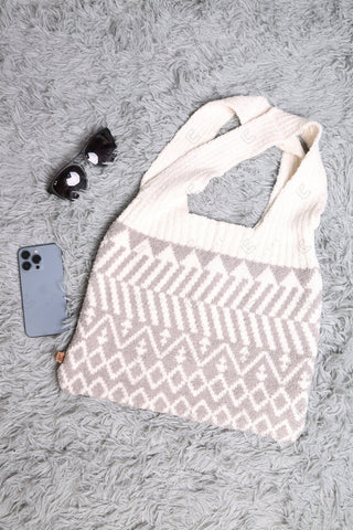 COMFYLUXE Elevated Comfort Knitted Tote Bag