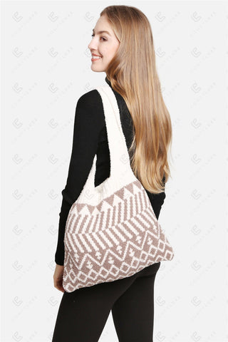 COMFYLUXE Plush Luxury Knitted Tote Bag