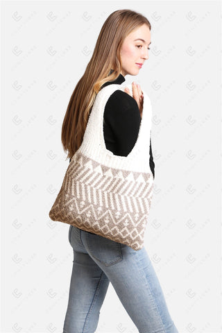 COMFYLUXE Elevated Comfort Knitted Tote Bag