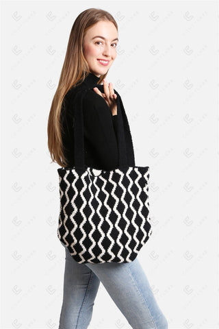 COMFYLUXE Cozy Elegance Knitted Tote Bag