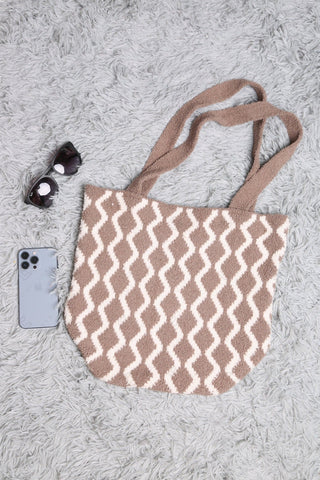 COMFYLUXE Cozy Elegance Knitted Tote Bag