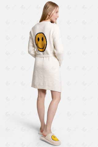 COMFYLUXE Cozy Elegance Robe W/ Pockets Belt