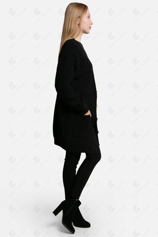 COMFYLUXE Relaxing Luxe V-Neck Cardigan W/ Pockets Button Closure