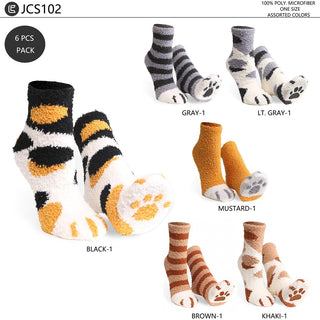 COMFYLUXE Soft Luxury Mini-Crew Socks - 6Pc Set