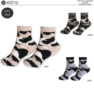 COMFYLUXE Chic Comfort Mini-Crew Socks - 6Pc Set