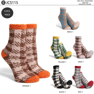 COMFYLUXE Elevated Comfort Mini-Crew Socks - 6Pc Set
