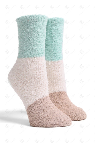 COMFYLUXE Plush Luxury Mini-Crew Socks - 6Pc Set