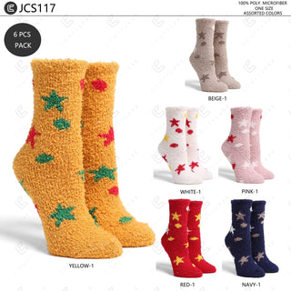 COMFYLUXE Soft Luxury Mini-Crew Socks - 6Pc Set