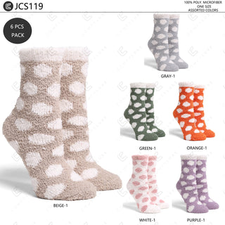 COMFYLUXE Premium Cozy Mini-Crew Socks - 6Pc Set
