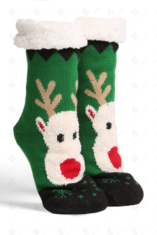 COMFYLUXE Warm Luxury Non-Slip Sherpa Socks - 6Pc Set