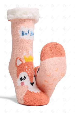 COMFYLUXE Relaxing Luxe Non-Slip Sherpa Socks - 6Pc Set