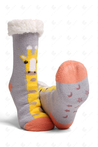 COMFYLUXE Cozy Elegance Non-Slip Sherpa Socks - 6Pc Set