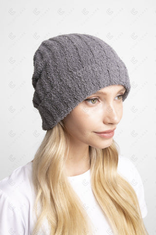 COMFYLUXE Plush Luxury Ribbed Beanie