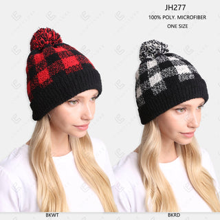 COMFYLUXE Elevated Comfort Beanie W/ Pom-Pom Ribbed Trim