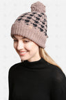 COMFYLUXE Elevated Comfort Knitted Beanie W/ Pom-Pom, Sherpa Lining, Ribbed Trim