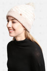 COMFYLUXE Chic Comfort Knitted Beanie W/ Pom-Pom, Sherpa Lining, Ribbed Trim
