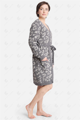 COMFYLUXE Warm Luxury Robe W/ Front Pockets Belt