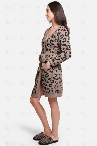 COMFYLUXE Refined Comfort Robe W/ Front Pockets Belt