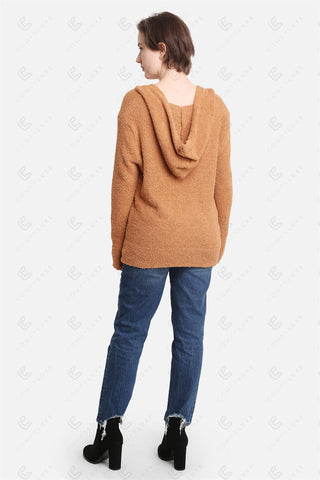 COMFYLUXE Chic Comfort Hooded Sweater W/ Pocket