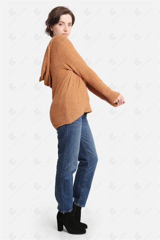 COMFYLUXE Cozy Elegance Hooded Sweater W/ Pocket