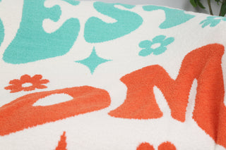 Multi-Colored Mama Pattern Luxury Soft Throw Blanket