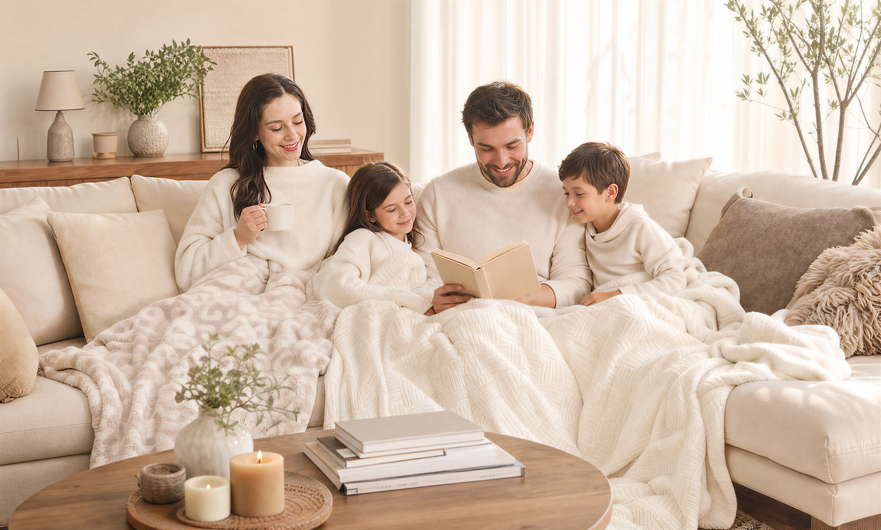 ComfyLuxe luxury throw blanket lifestyle image